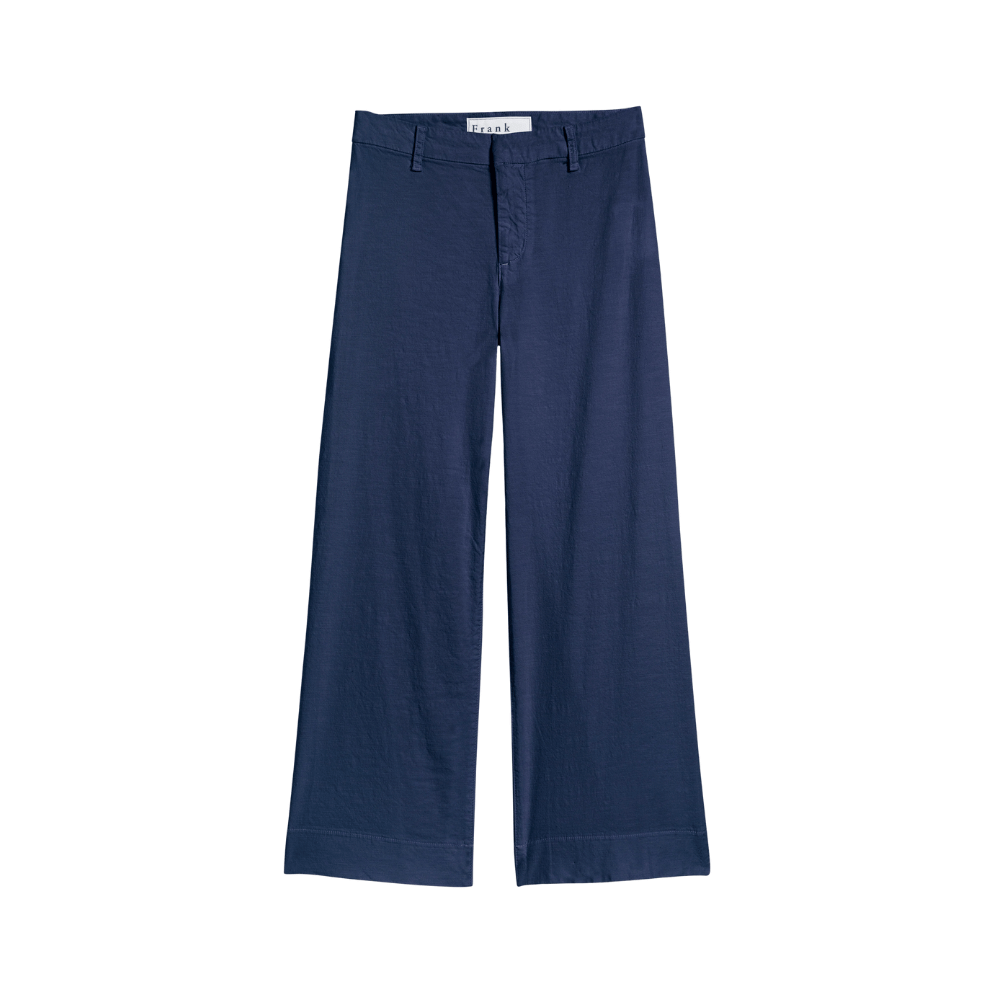 Frank & Eileen Wexford Wide Leg Linen Pant in Summer Navy – International designer fashion boutique Australia Riada Concept Woollahra