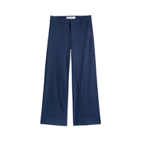 Frank & Eileen Wexford Wide Leg Linen Pant in Summer Navy – International designer fashion boutique Australia Riada Concept Woollahra