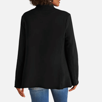 Frank & Eileen Belfast black Triple Terry peacoat jacket blazer for women, Frank and Eileen Stockist Australia Riada Concept.