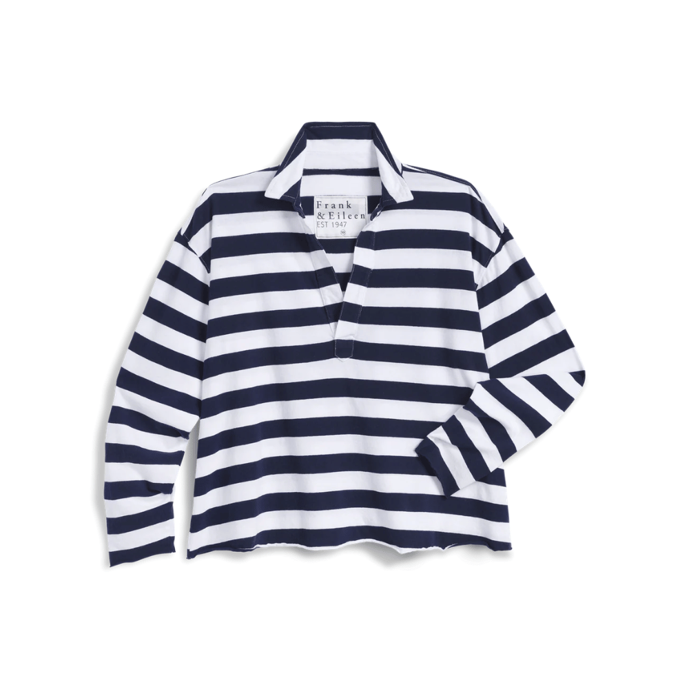 Frank & Eileen Patrick Popover Henley in Nautical Stripe – International designer fashion boutique Australia Riada Concept Woollahra