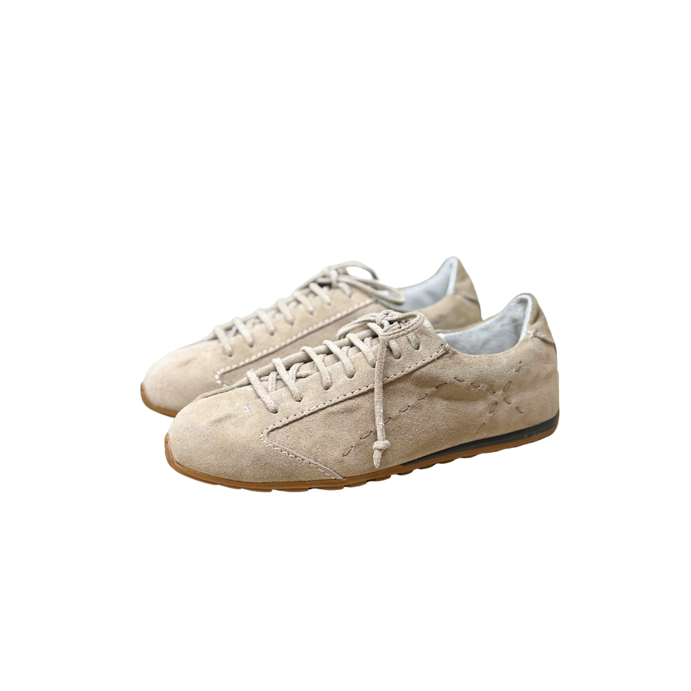 Softy Leather Sneaker in Beige
