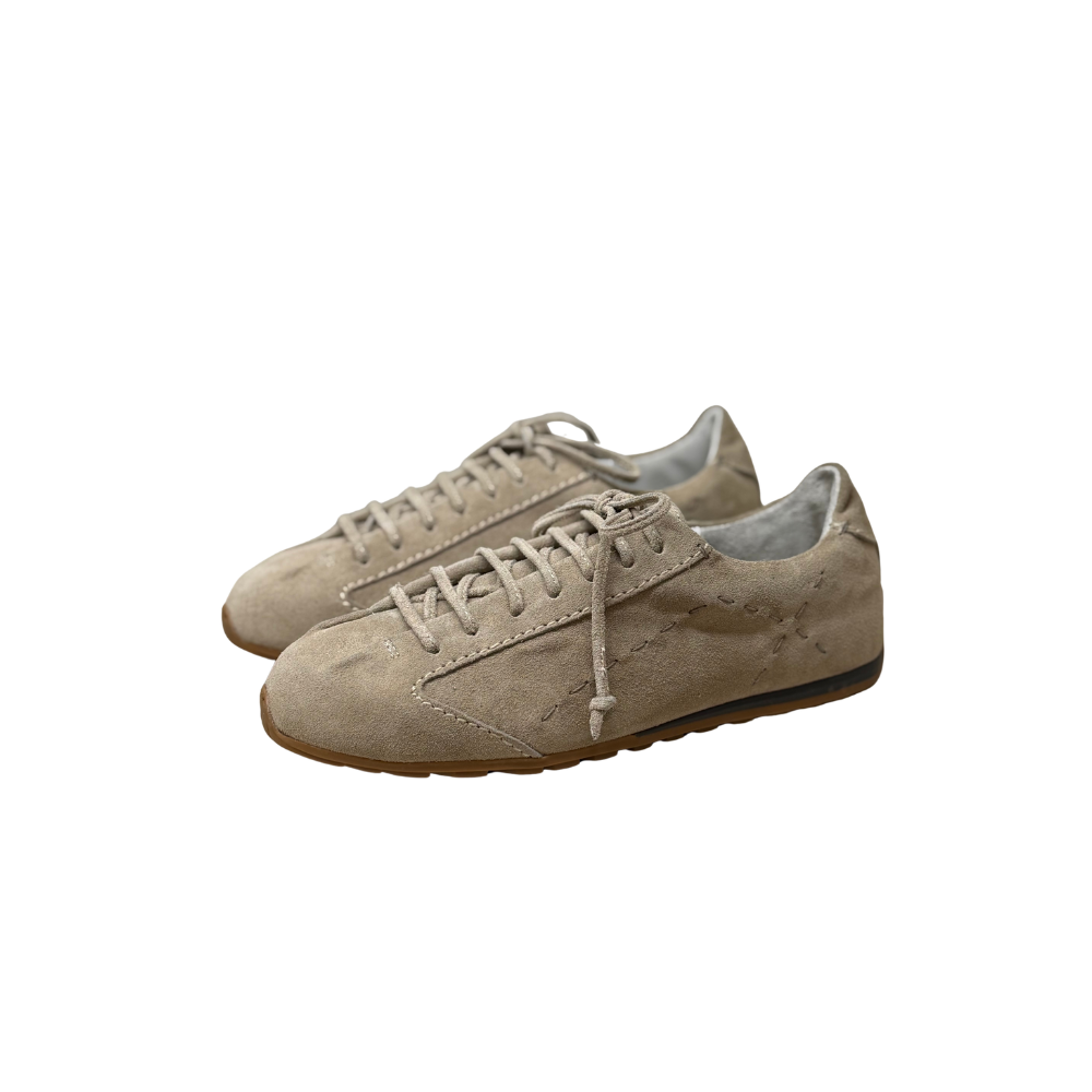 Softy Leather Sneaker in Beige