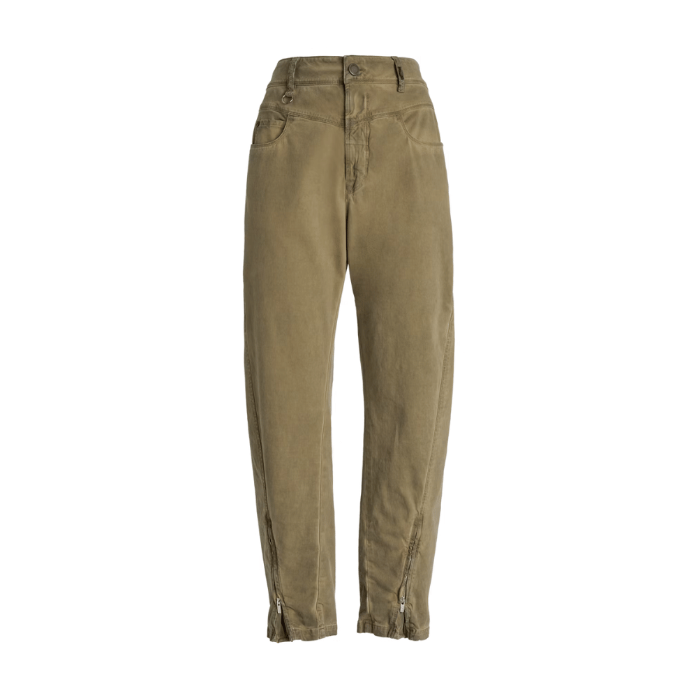 HIGH Bella Cotton Boyfriend Pant in Beige