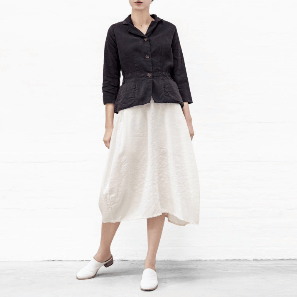 H+ Hannoh Wessel Jocelyne Skirt in Cream – International designer fashion boutique Australia Riada Concept Woollahra