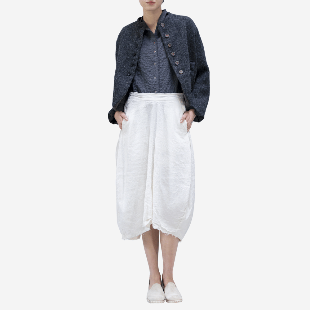 H+ Hannoh Wessel Jocelyne Skirt in Cream – International designer fashion boutique Australia Riada Concept Woollahra