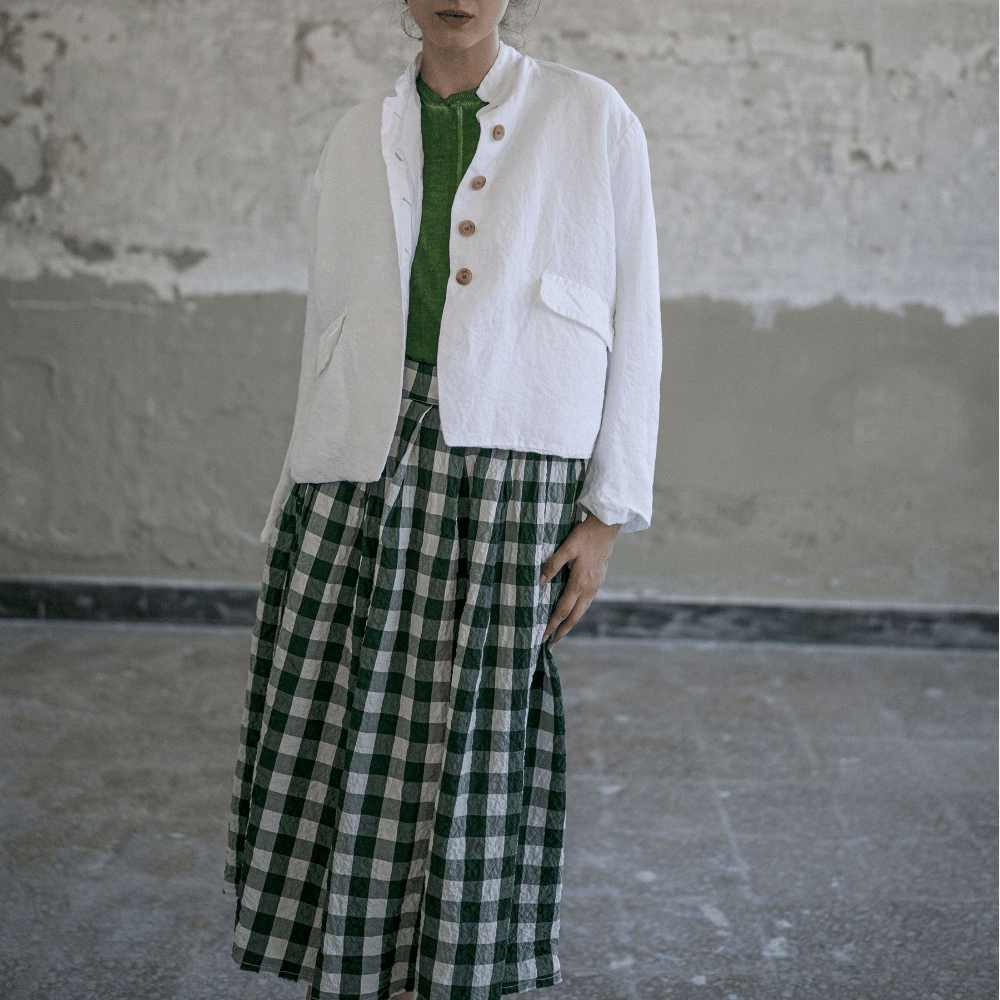 Hannoh Wessel Josephine Linen Jacket in White