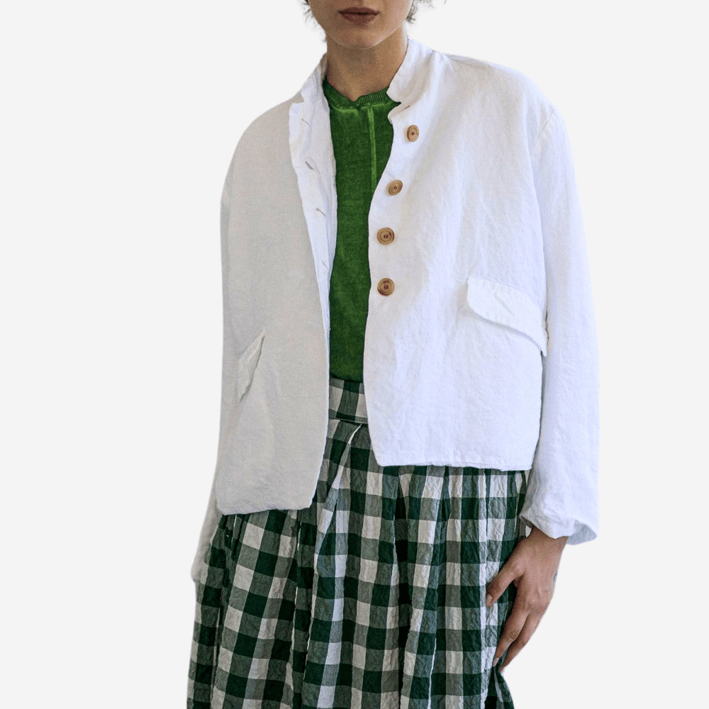 Hannoh Wessel Josephine Linen Jacket in White
