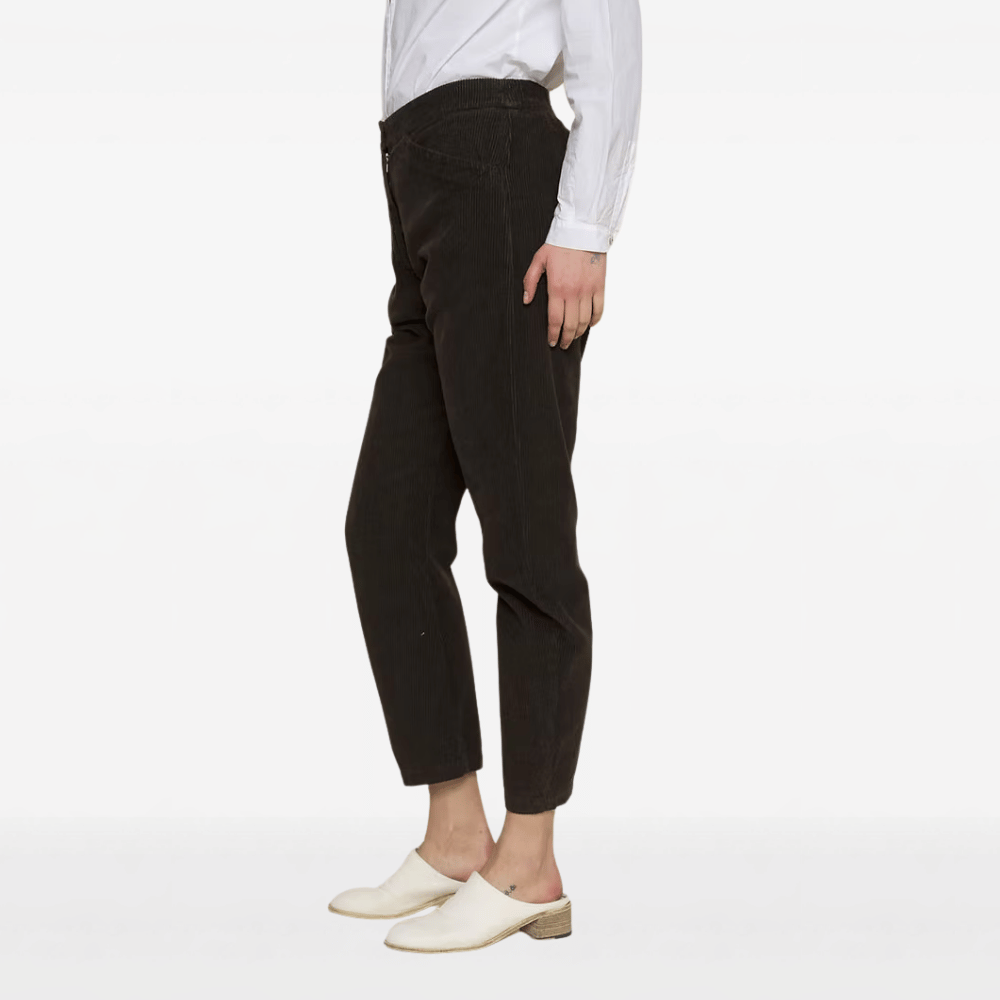 Hannoh Wessel Pherenike Tapered Cord Pants in Sepia - International designer fashion boutique Australia Riada Concept Woollahra