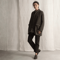 Hannoh Wessel Pherenike Tapered Cord Pants in Sepia - International designer fashion boutique Australia Riada Concept Woollahra