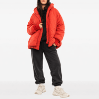 Hannoh Wessel Vaya Scarf Puffer Jacket in Vermillion - International designer fashion boutique Australia Riada Concept Woollahra