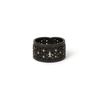 Henry Beguelin Cuoio Washed Bubble Leather Bracelet in Nero – International designer fashion boutique Australia Riada Concept Woollahra