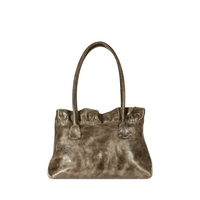 Henry Beguelin Arricciata Medium Calfskin Shopping Bag in Distressed Olive Brown BD6019 HENRY BEGUELIN Designer fashion handbags shop online and in store High End fashion boutique Sydney Australia Riada Concept