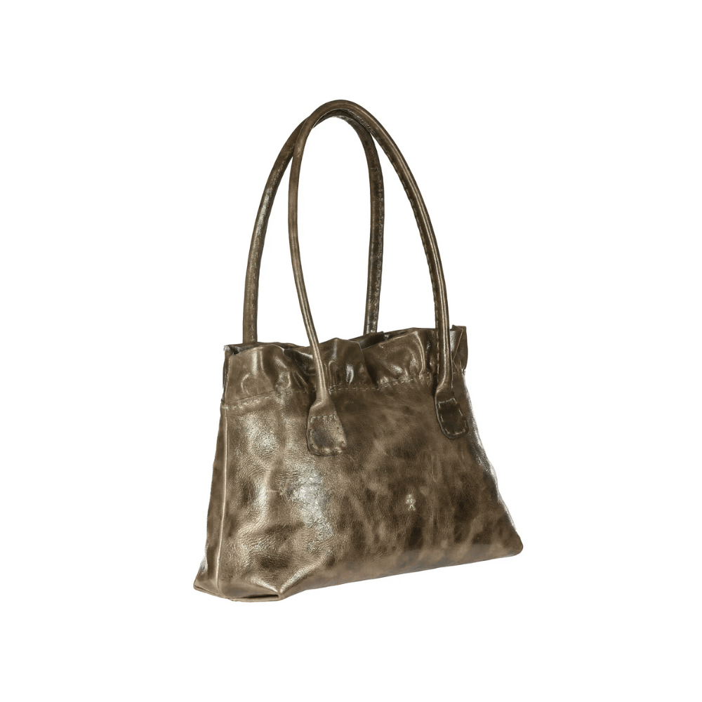 Henry Beguelin Arricciata Medium Calfskin Shopping Bag in Distressed Olive Brown BD6019 HENRY BEGUELIN Designer fashion handbags shop online and in store High End fashion boutique Sydney Australia Riada Concept