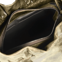 Henry Beguelin Arricciata Medium Calfskin Shopping Bag in Distressed Olive Brown BD6019 HENRY BEGUELIN Designer fashion handbags shop online and in store High End fashion boutique Sydney Australia Riada Concept