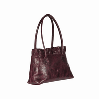 Henry Beguelin Arricciata Medium Calfskin Shopping Bag in Wine BD6019 HENRY BEGUELIN Designer fashion handbags shop online and in store High End fashion boutique Sydney Australia Riada Concept