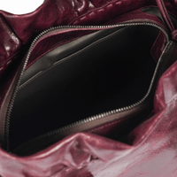 Henry Beguelin Arricciata Medium Calfskin Shopping Bag in Wine BD6019 HENRY BEGUELIN Designer fashion handbags shop online and in store High End fashion boutique Sydney Australia Riada Concept