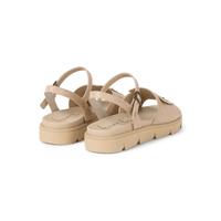 Henry Beguelin Buckled Leather Sandal in Sbiancato Beige - international designer fashion boutique Australia Riada Concept Woollahra