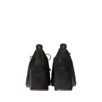 Henry Beguelin Calfskin Suede Lace-Up Heeled Shoes in Black SD6025 HENRY BEGUELIN Designer fashion handbags shop online and in store High End fashion boutique Sydney Australia Riada Concept