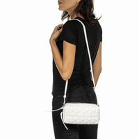 Henry Beguelin Box Trapunta Mini Bag in White Omino Padded Leather BD4438 HENRY BEGUELIN Designer fashion handbags shop online and in store High End fashion boutique Sydney Australia Riada Concept