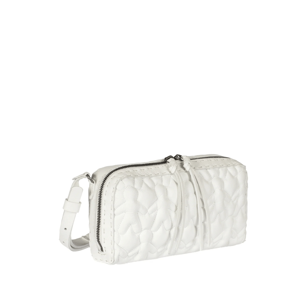 Henry Beguelin Box Trapunta Mini Bag in White Omino Padded Leather BD4438 HENRY BEGUELIN Designer fashion handbags shop online and in store High End fashion boutique Sydney Australia Riada Concept