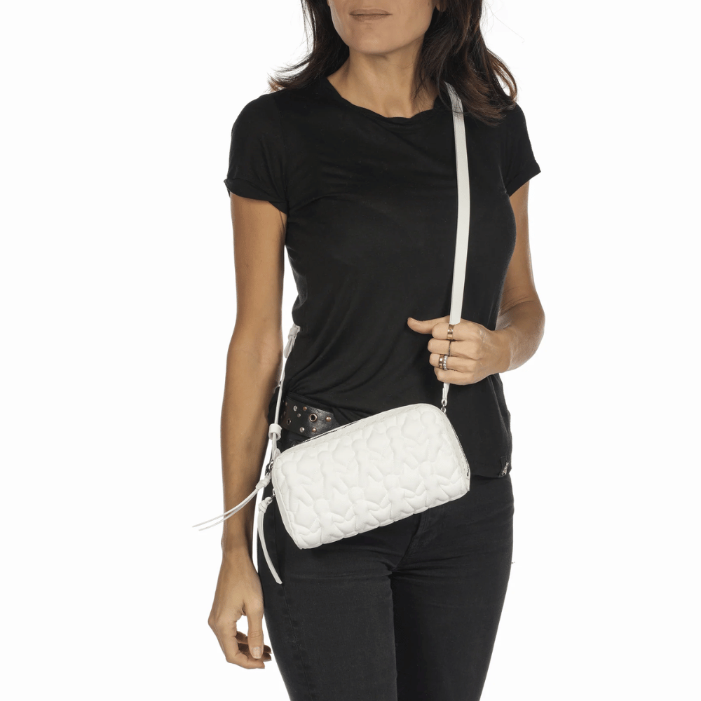 Henry Beguelin Box Trapunta Mini Bag in White Omino Padded Leather BD4438 HENRY BEGUELIN Designer fashion handbags shop online and in store High End fashion boutique Sydney Australia Riada Concept