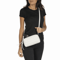 Henry Beguelin Box Trapunta Mini Bag in White Omino Padded Leather BD4438 HENRY BEGUELIN Designer fashion handbags shop online and in store High End fashion boutique Sydney Australia Riada Concept