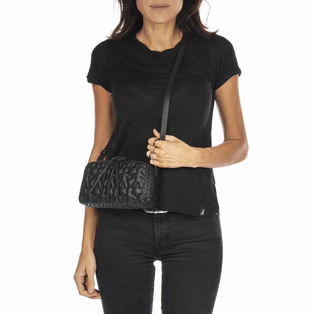 Henry Beguelin Box Trapunta Mini Bag in Black Omino Padded Leather BD4438 HENRY BEGUELIN Designer fashion handbags shop online and in store High End fashion boutique Sydney Australia Riada Concept