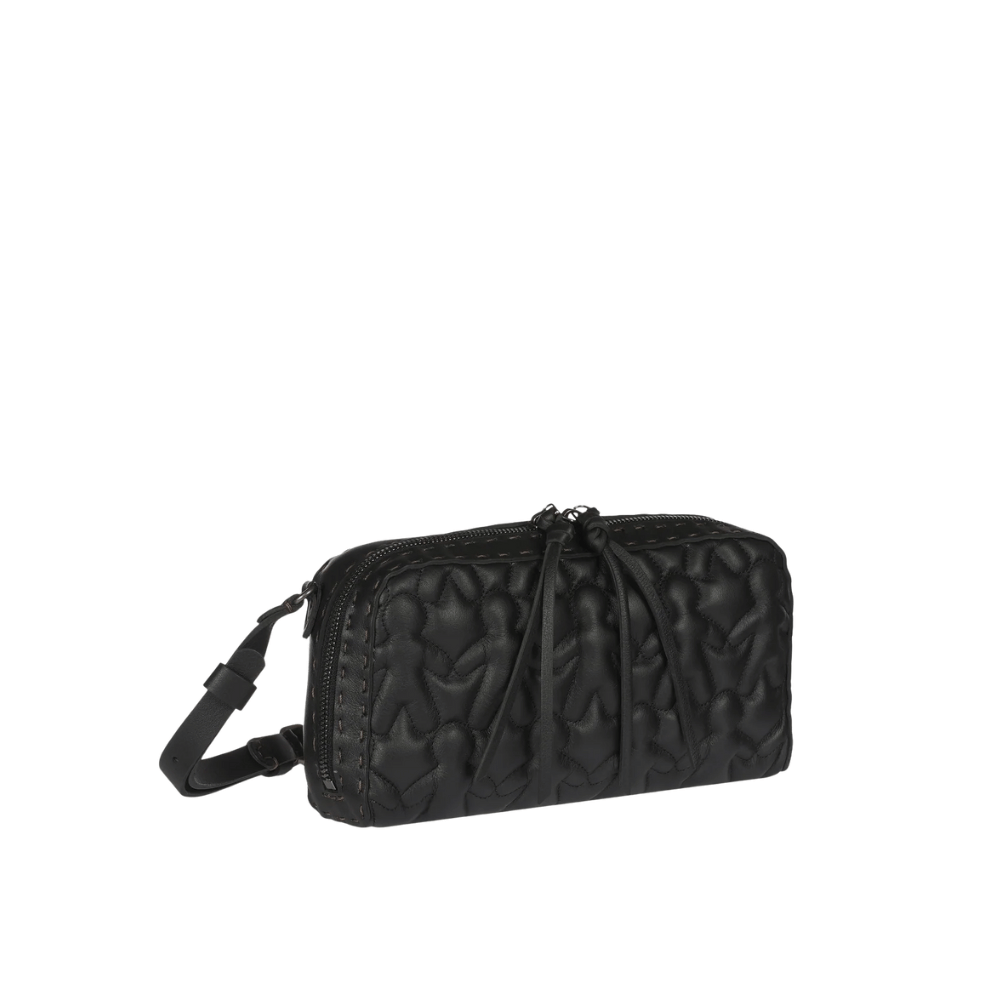 Henry Beguelin Box Trapunta Mini Bag in Black Omino Padded Leather BD4438 HENRY BEGUELIN Designer fashion handbags shop online and in store High End fashion boutique Sydney Australia Riada Concept