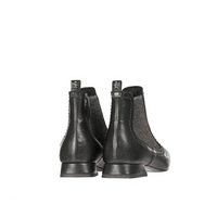 Henry Beguelin Stretch Side Leather Ankle Boots in Black SD6005 HENRY BEGUELIN Designer fashion handbags shop online and in store High End fashion boutique Sydney Australia Riada Concept