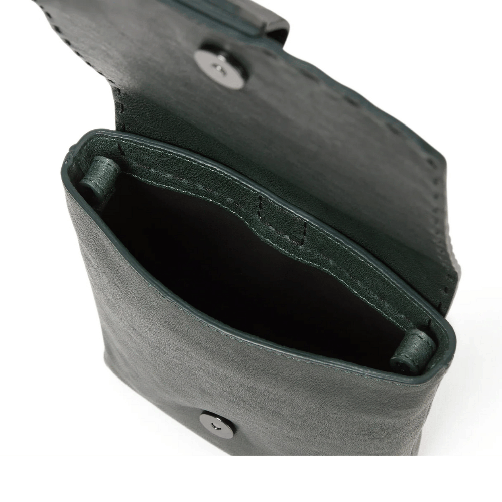 Henry Beguelin Toast Mini Crossbody Leather Bag in Menta Green BD6012 HENRY BEGUELIN Designer fashion handbags shop online and in store High End fashion boutique Sydney Australia Riada Concept