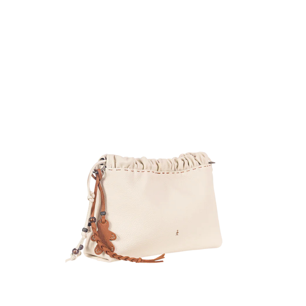Bag Clutch Arricciato Muflone in Gesso