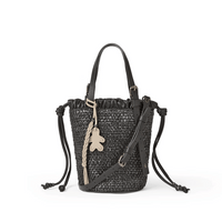 Henry Beguelin Secchiello Arricciato Intreccio Madreperla Bag in Black BD5928 HENRY BEGUELIN Designer fashion handbags shop online and in store High End fashion boutique Sydney Australia Riada Concept