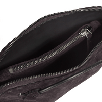 Henry Beguelin Small Crossbody Imbuttino Suede Bag in T.Moro HENRY BEGUELIN Designer fashion handbags shop online and in store High End fashion boutique Sydney Australia Riada Concept Henry Beguelin Imbuttino Bag Camoscio in Dark brown BD6009