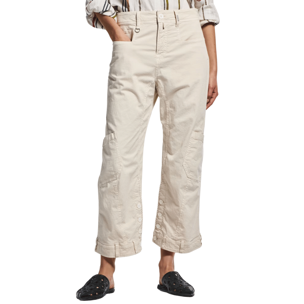 HIGH Hasten Bootcut Pant in Ecru HIGH OFFICIAL Designer fashion shop online and in store High End fashion boutique Sydney Australia Riada Concept