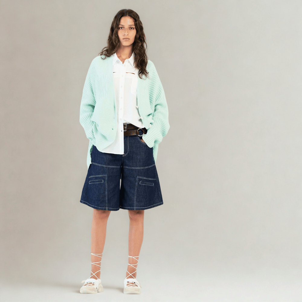 HIGH Hitcher Denim Bermuda Shorts in Indigo