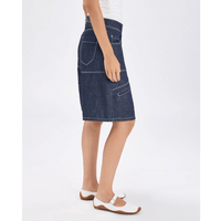HIGH Everyday Couture Hitcher Denim Bermuda Shorts in Indigo - International designer fashion boutique Australia Riada Concept Woollahra