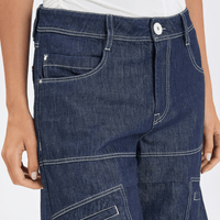 HIGH Everyday Couture Hitcher Denim Bermuda Shorts in Indigo - International designer fashion boutique Australia Riada Concept Woollahra