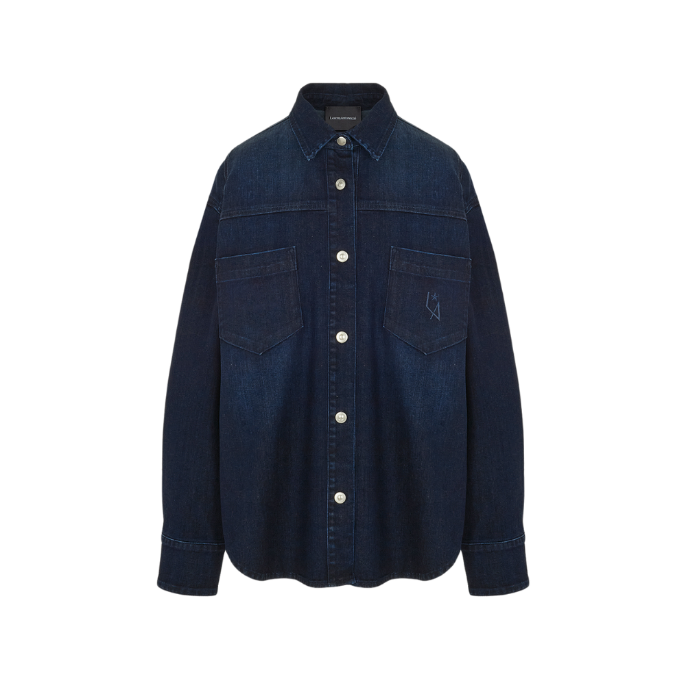 Denim Shirt in Dark Blue