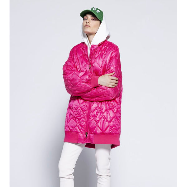 Quilted Coat in Pink