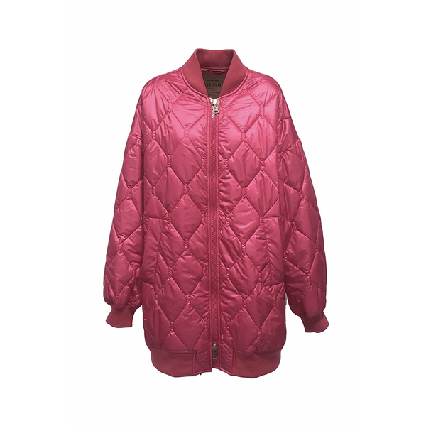 Quilted Coat in Pink