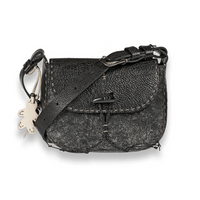 Henry Beguelin Ileana Small Patch Lux Vintage Crossbody Bag in Black HENRY BEGUELIN Designer fashion handbags shop online and in store High End fashion boutique Sydney Australia Riada Concept