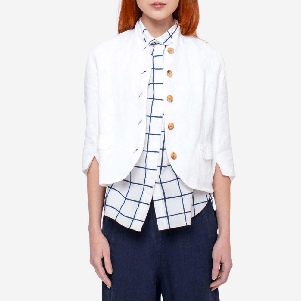 H+ Hannoh Wessel Jasmin Jacket in White – International designer fashion boutique Australia Riada Concept Woollahra