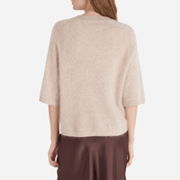 Absolut Cashmere Jenna Short Sleeve Sweater in Oat – International designer fashion boutique Australia Riada Concept Woollahra