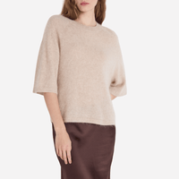 Absolut Cashmere Jenna Short Sleeve Sweater in Oat – International designer fashion boutique Australia Riada Concept Woollahra
