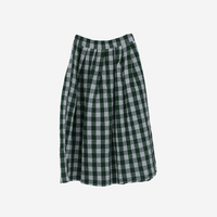 H+ Hannoh Wessel Joquise Skirt in Green Check – International designer fashion boutique Australia Riada Concept Woollahra