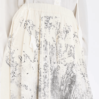 HIGH Everyday Couture Juxtapose Printed Midi Skirt in Ivory - International designer fashion boutique Australia Riada Concept Woollahra