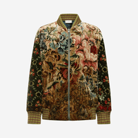 Pierre-Louis Mascia Kanadag Viscose Silk Bomber Jacket in Multicolour Floral Tapestry Print Shop PIERRE LOUIS MASCIA designer fashion online or in-store at Riada Concept, Sydney’s high-end fashion boutique in Australia.