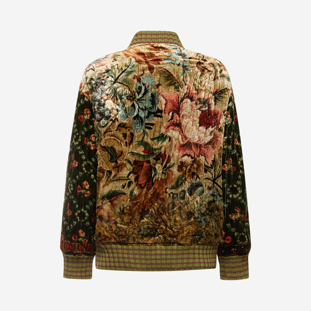 Pierre-Louis Mascia Kanadag Viscose Silk Bomber Jacket in Multicolour Floral Tapestry Print Shop PIERRE LOUIS MASCIA designer fashion online or in-store at Riada Concept, Sydney’s high-end fashion boutique in Australia.