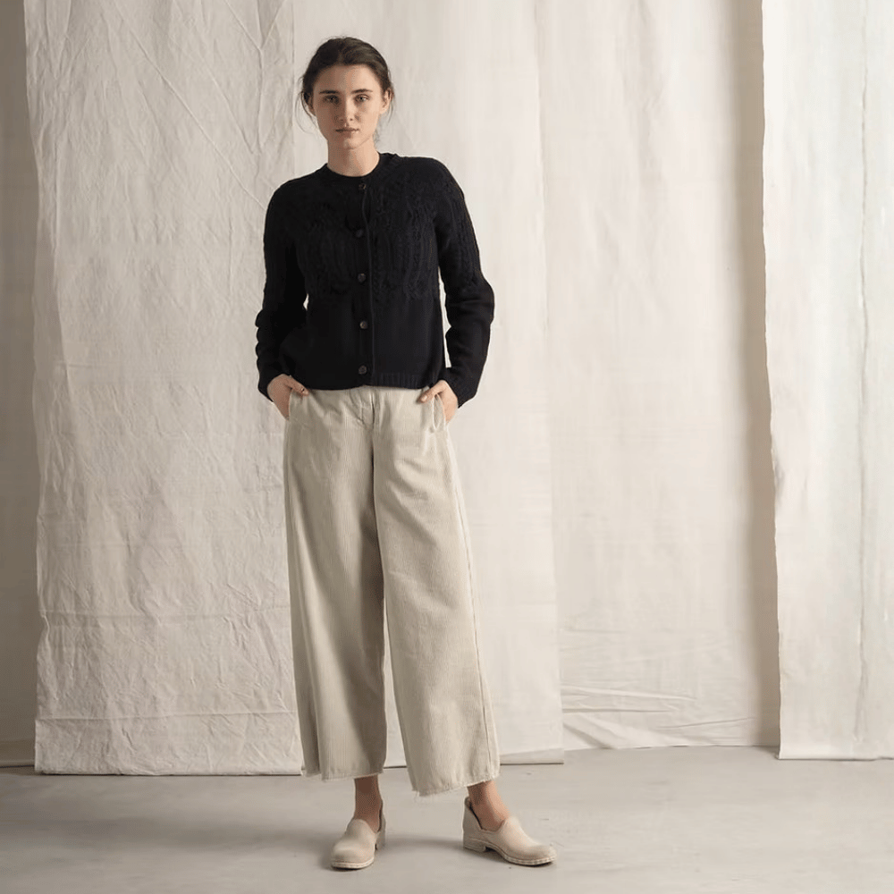 Hannoh Wessel Karlotta Cashmere Cardigan in Navy Black – International designer fashion boutique Australia Riada Concept Woollahra