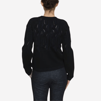 Hannoh Wessel Karlotta Cashmere Cardigan in Navy Black – International designer fashion boutique Australia Riada Concept Woollahra
